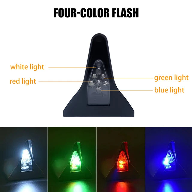 Shark Fin 8 LED Warning Light for Car