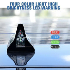 Shark Fin 8 LED Warning Light for Car