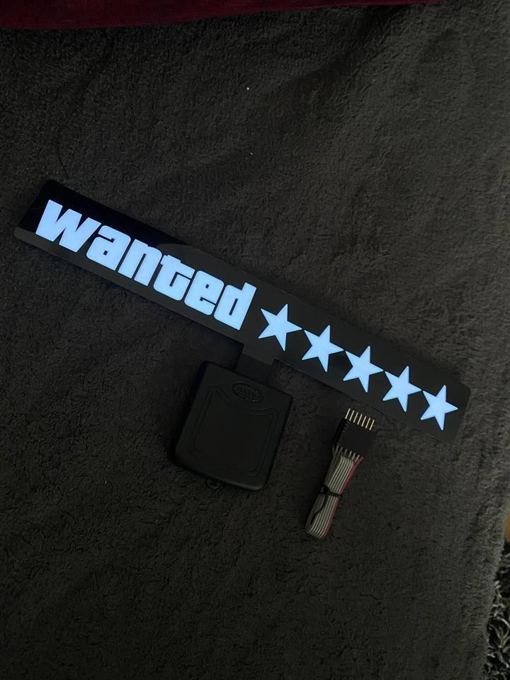 Windshield Electric Wanted Car LED Reflective Stickers Replacement Spare Parts Car Window Sticker Glow Panel Decoration Accessories