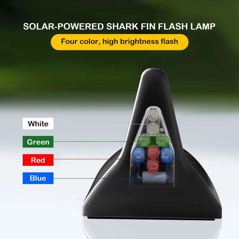 Shark Fin 8 LED Warning Light for Car