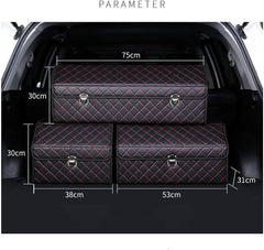 Car Trunk Leather Storage Box