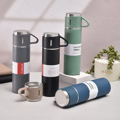 Thermos Stainless Steel Vacuum Flask Set 500ml